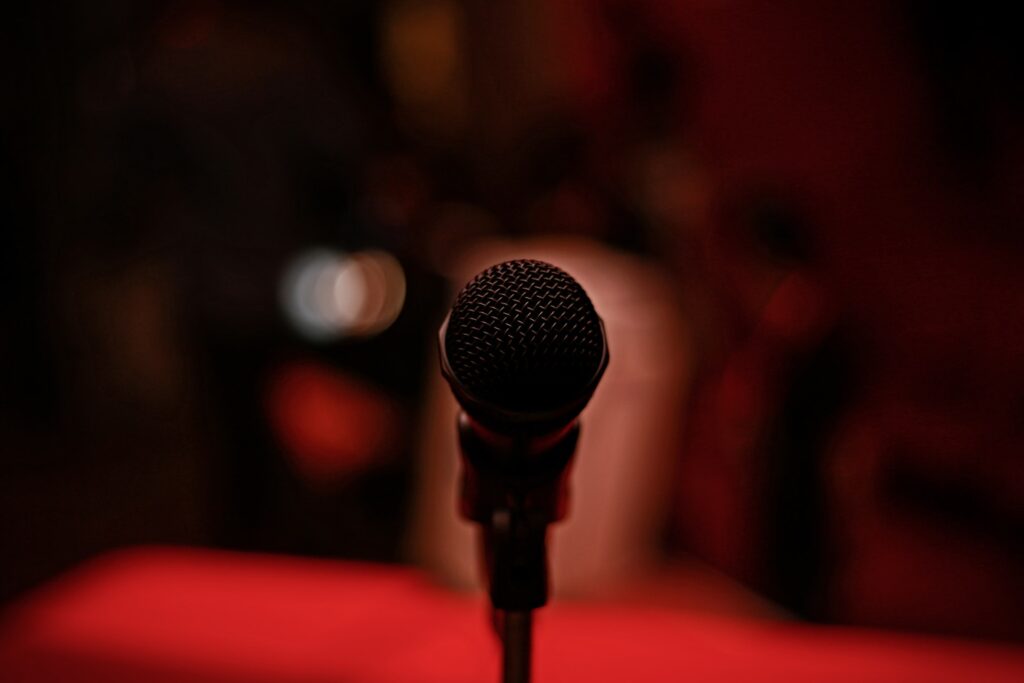 Tedx stage microphone