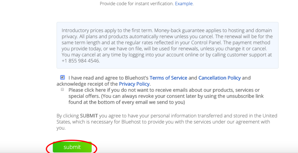 Bluehost affiliate link